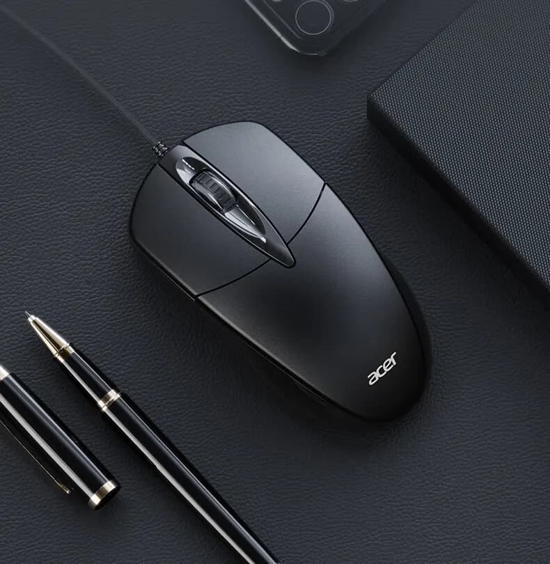 Chuột máy tính có dây ACER phục vụ công việc, game cho cảm giác cầm nắm thoải mái