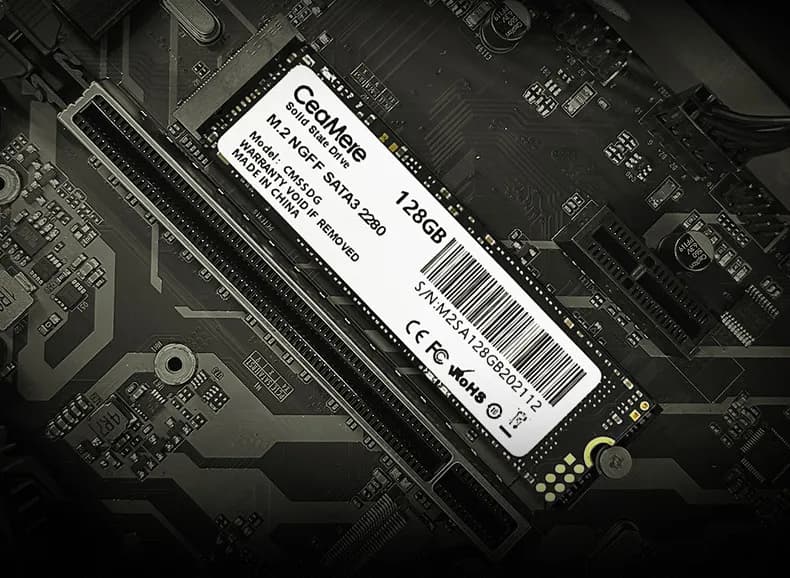 Ổ Cứng SSD Ceamere M.2 SATA NGFF – Tốc Độ Cao, Dung Lượng 128GB / 256GB / 1TB – Dành Cho Laptop & PC