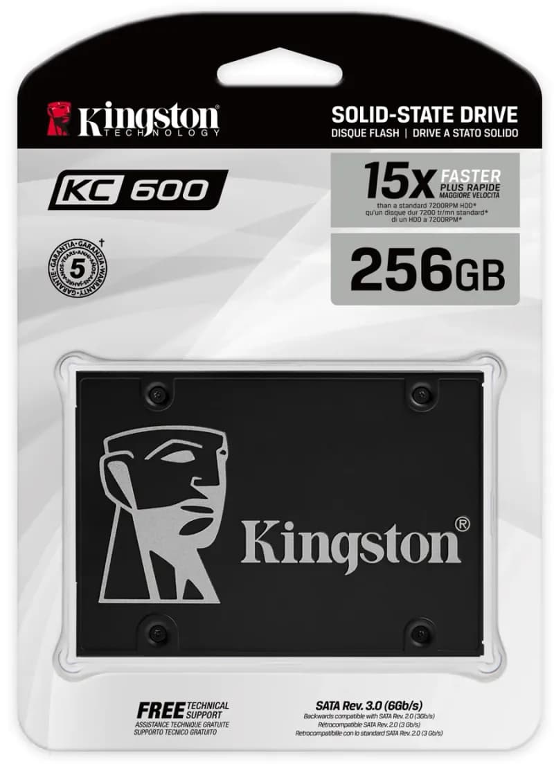 Ổ cứng SSD Kingston KC600 chuẩn kết nối SATA 3.0