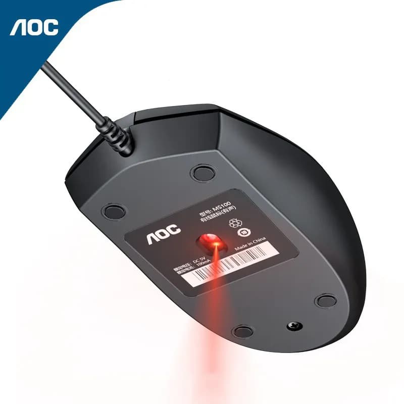 Chuột máy tính có dây AOC cho nhu cầu công việc, giải trí