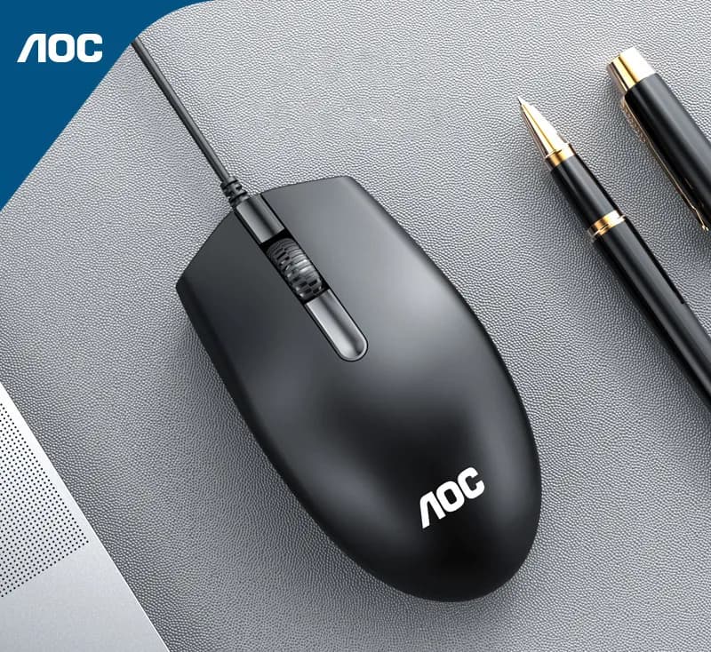 Chuột máy tính có dây AOC cho nhu cầu công việc, giải trí