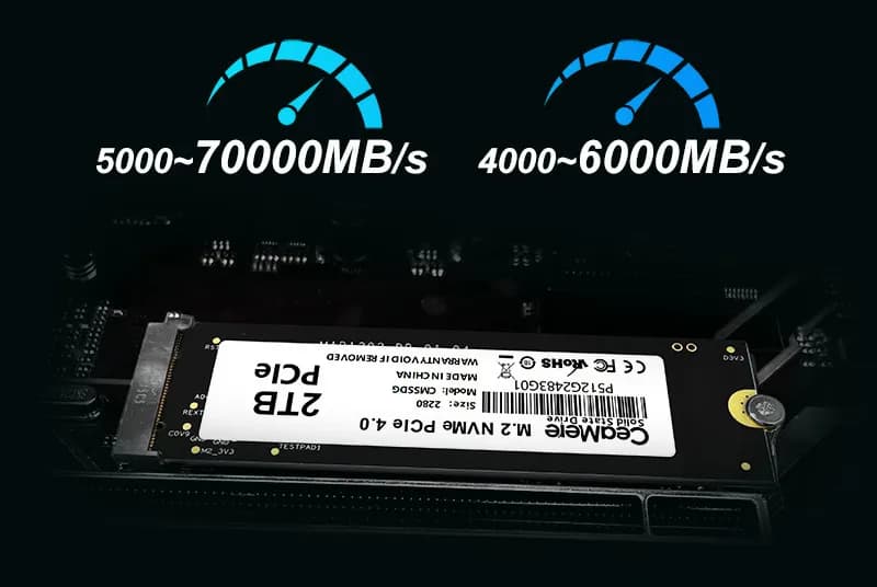 Ổ cứng SSD Ceamere M.2 NVMe 4.0 – 256GB, 512GB, 1TB – PC để bàn PCIe