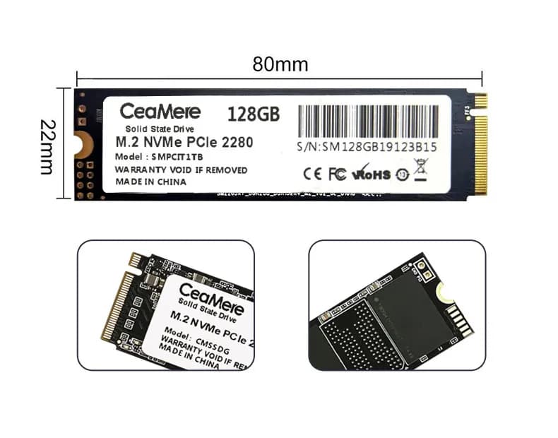 Ổ cứng SSD Ceamere M.2 NVMe PCIe 2280 – Tốc độ cao, nâng cấp mượt mà cho laptop