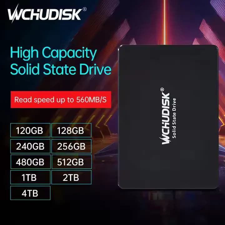 Ổ cứng SSD WichuDisk chuẩn kết nối SATA 3 màu cam tốc độ đọc ghi cao