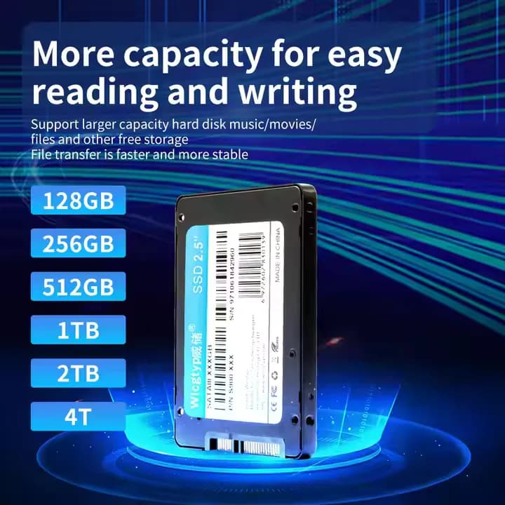Ổ cứng SSD WICGTYP chuẩn kết nối SATA 3 tốc độ đọc ghi cao