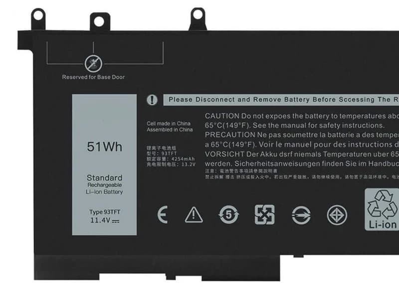 Pin Laptop DELL Latitude 5495 5491 5591 3520 3530 93FTF
