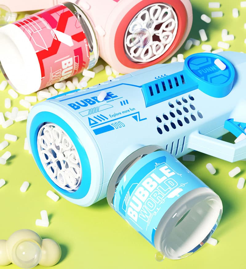 Súng Bắn Bong Bóng Công Nghệ 10 Lỗ