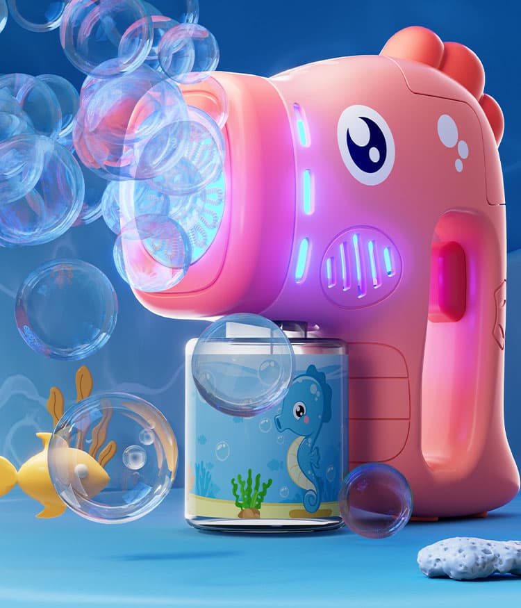 Súng Bắn Bong Bóng Điện Hình Cá Ngựa